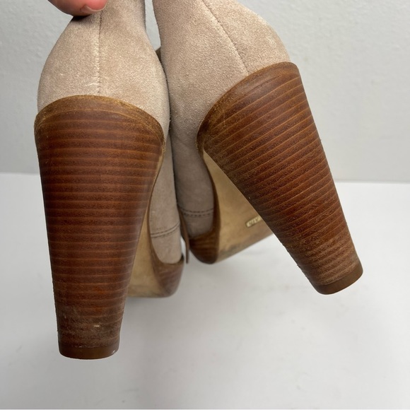 COLE HAAN Stephanie Chukka Suede Platform Oxford Heel Boot Nike Air Sz 6 - Picture 12 of 15